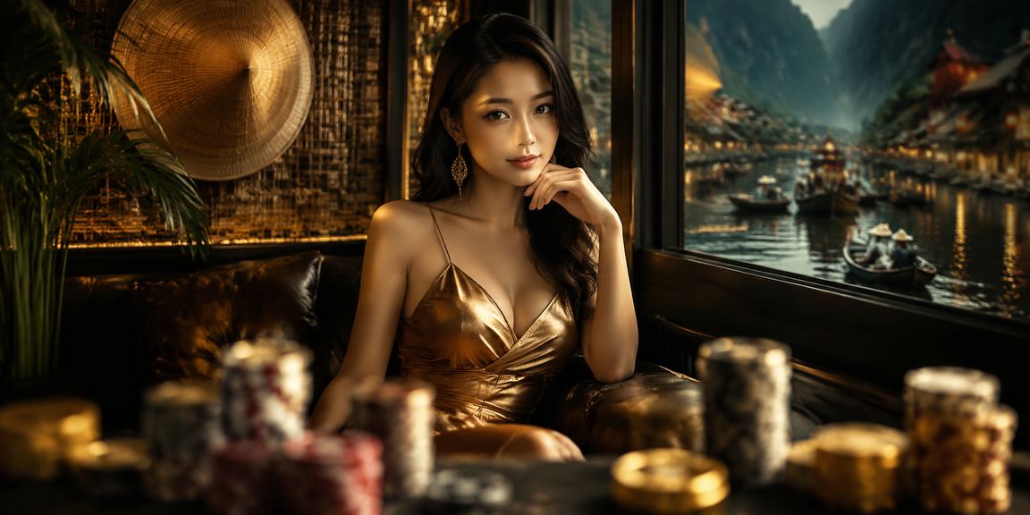 Khung cảnh sông núi Ninh Bình với chiếc nón lá truyền thống